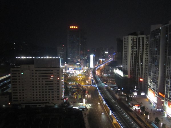 Xiamen by night from our hotel window