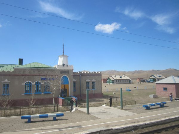 Train station in Mongolia