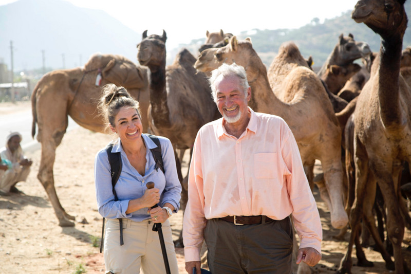 With Camels in India