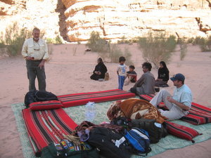 Campsite in Wadi Rum