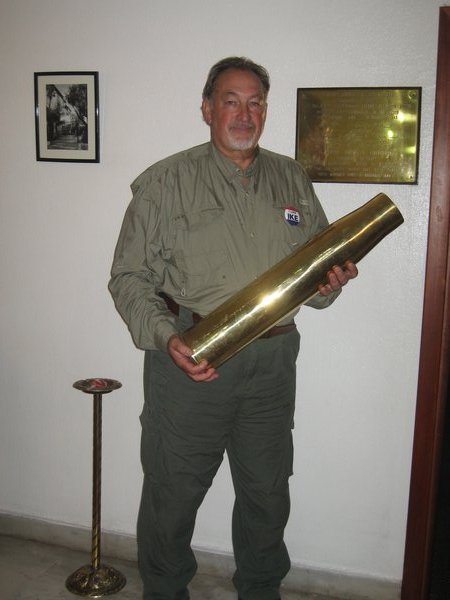 Roy with WWII Shell