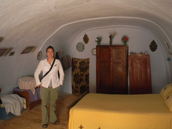 Traditional cave dwelling bedroom