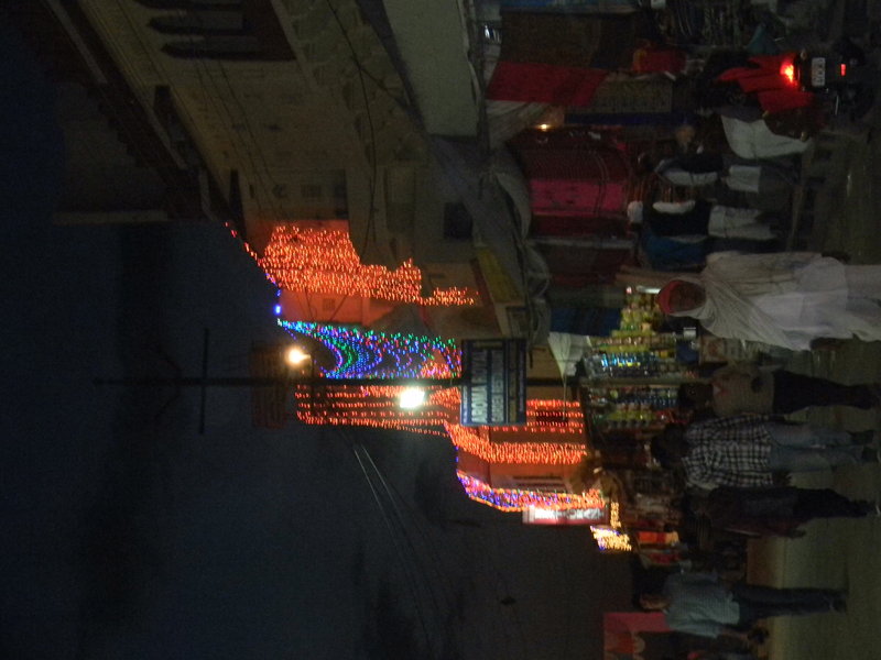 Bazaar Scene at Night
