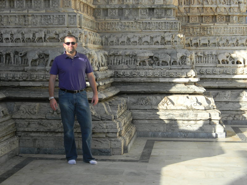 Kyle at Hindu Temple
