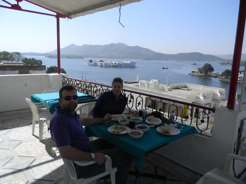 Lunch Overlooking the Lake in Udaipur