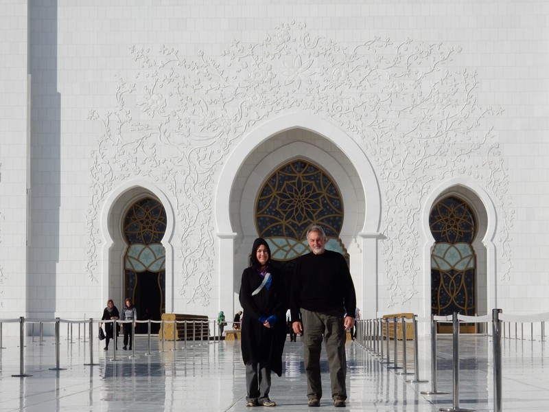 At the entrance of the Grand Mosque