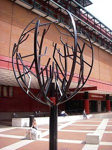 Another sculpture outside library