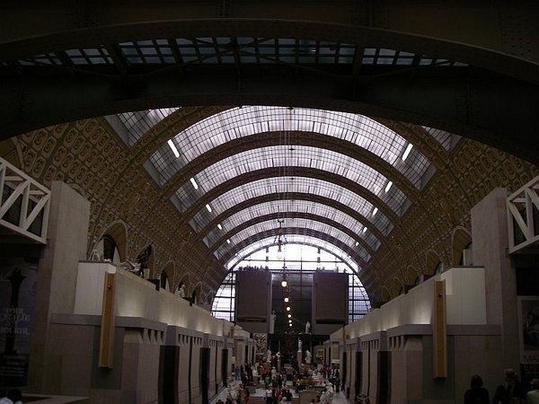 Hallway inside museum