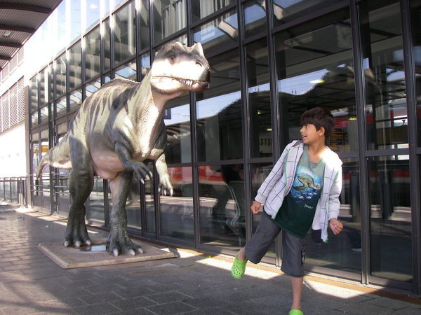 W..playing tag with raptor at train station