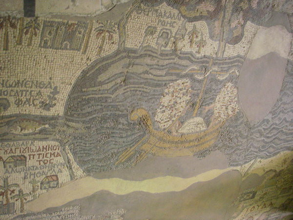 St George's Church Mosaic map Dead Sea