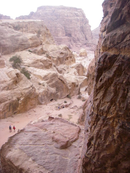 Petra hike down from High Place of Sacrifice