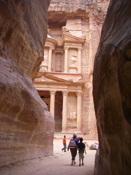 Petra Treasury seen from Siq