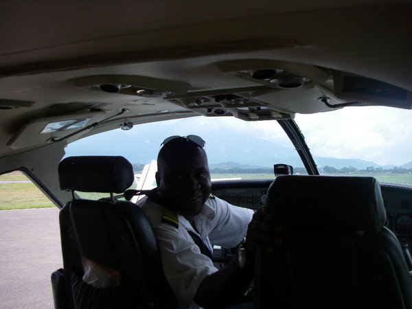 Pilot on Flight deck