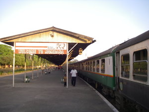 Our train at Mombasa Train Station