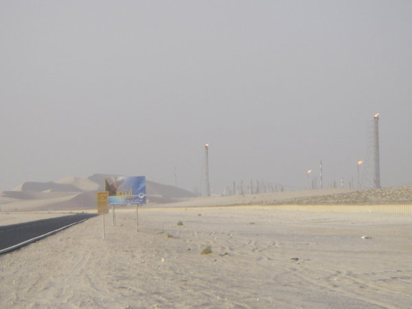 Industrial complex in the desert