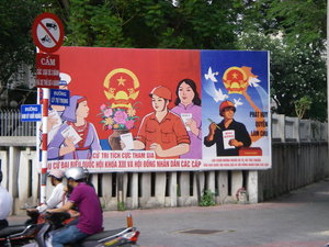 Saigon street propaganda