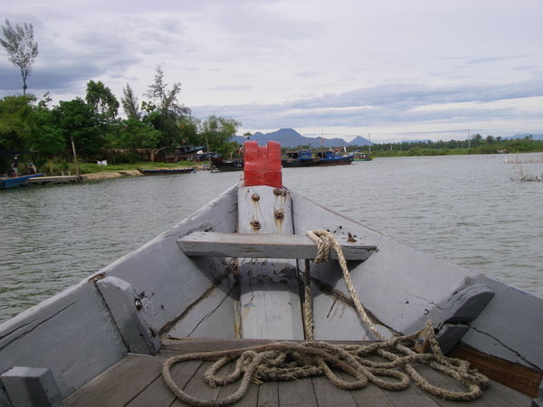 On the boat to Hoi An