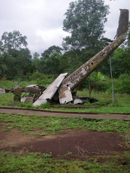 Crashed plane at Khe Sanh