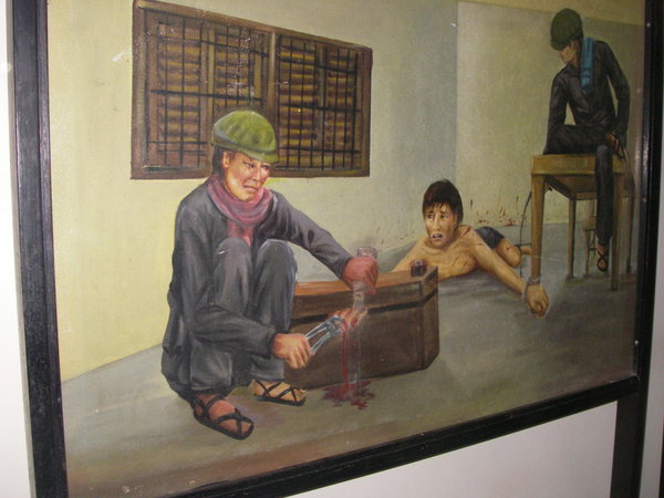 Prison artist's drawing of torture