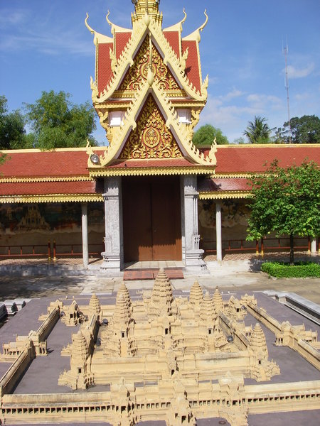 Model of Angkor Wat at Phnom Penh Royal Palace