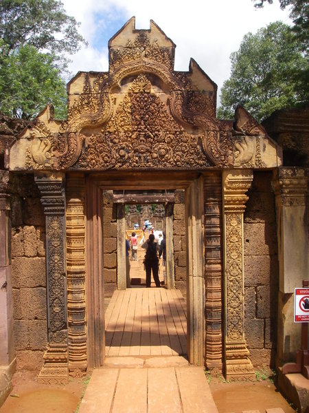Entrance stone carvings