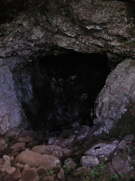 Cave entrance to Centre of the Earth