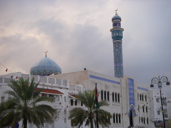 Minaret in Muscat skyline