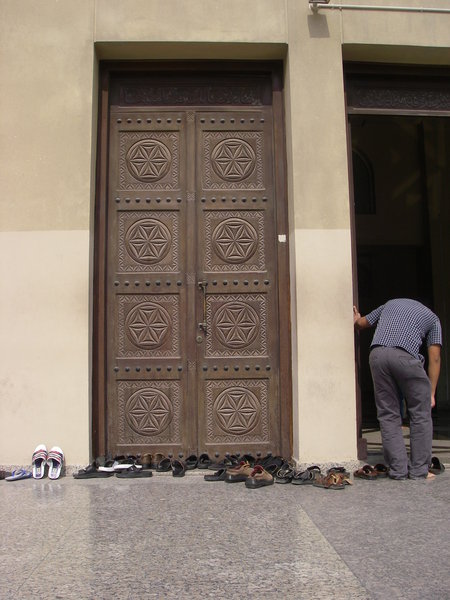 Footware outside Mosque
