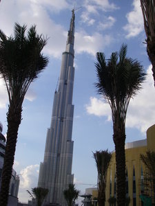 Burj al Arab, the World's Tallest Building under construction