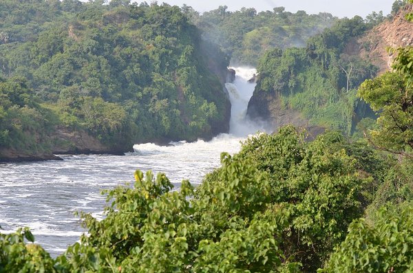 Murchison Falls seen from Nile Launch