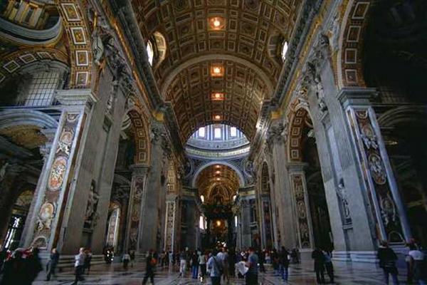 Inside St. Peter Basilica