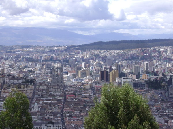 Quito From The Virgin