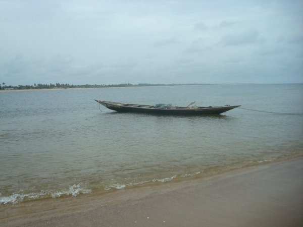 Fishing boat on the Volta Estuary