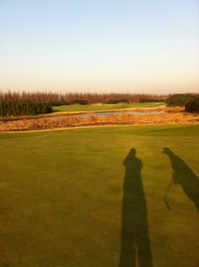 Binhai Golf Course at dawn.