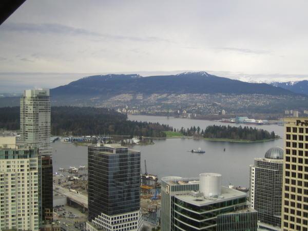 Stanley Park and mountains