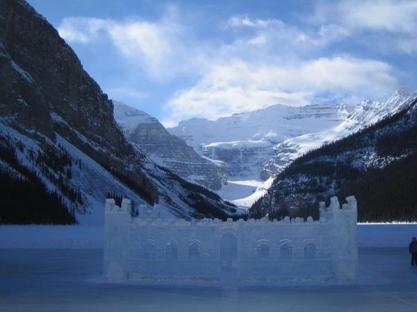 Ice castle on the lake 2