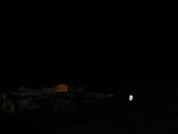 Acropolis at night.