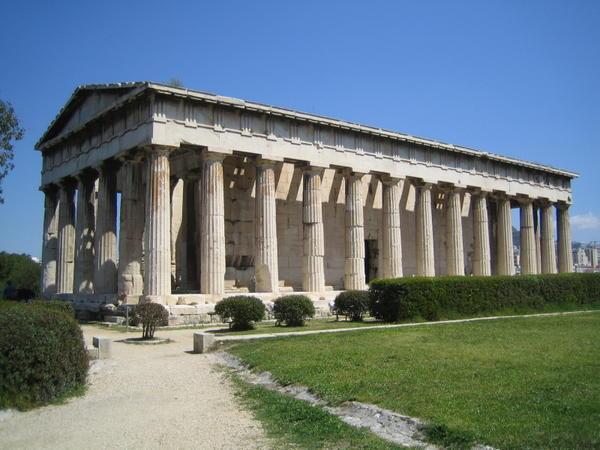 Temple of Hephaestus -side view.