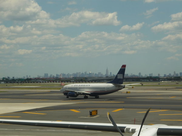 new york city viewed from newark airport