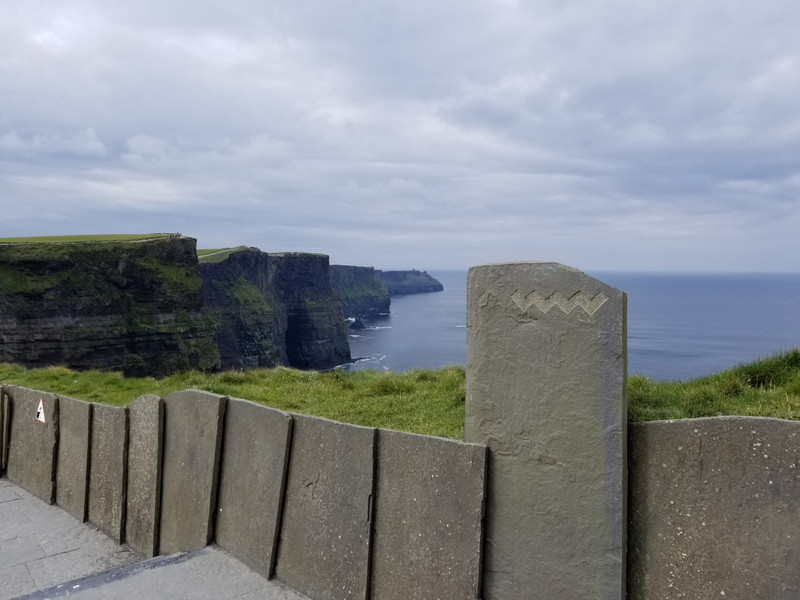 The Cliffs and the Wild Atlantic Way marker.