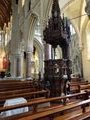 The Pulpit. Ornate wood workmanship.