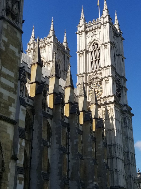 Another view of the towers of Westminster Abbey