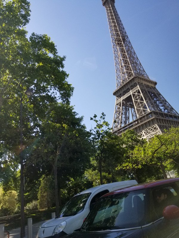 eifel Tower from the cab.
