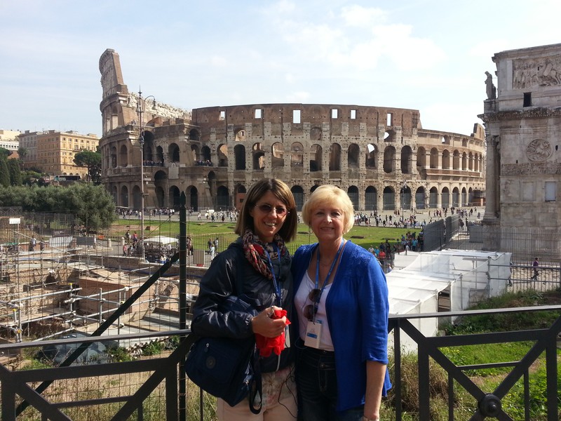 Francesca and the Colosseum