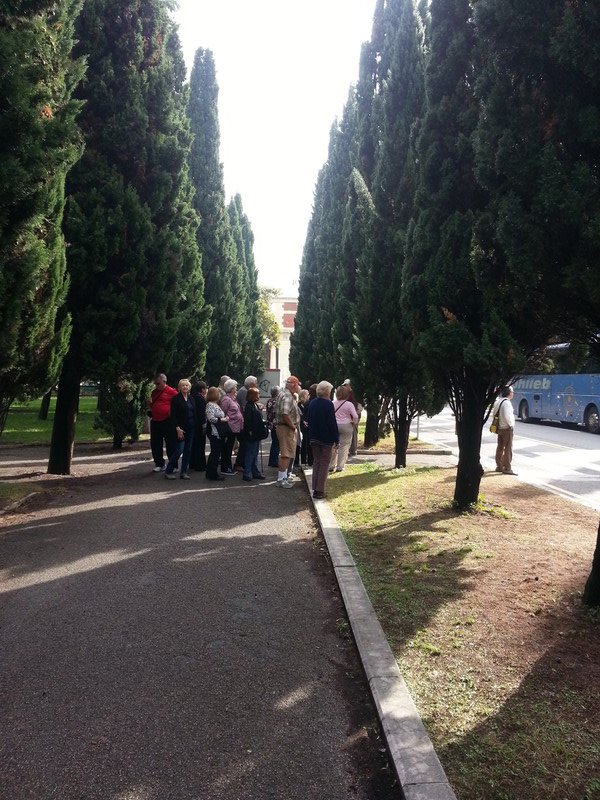 Arriving in Verona, we need to take a city bus to the old part of town.