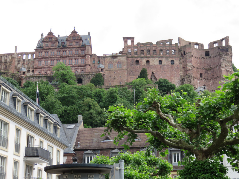 The Castle as seen from Old Town Heidelberg