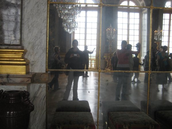 Me in the mirror in the Hall of Mirrors
