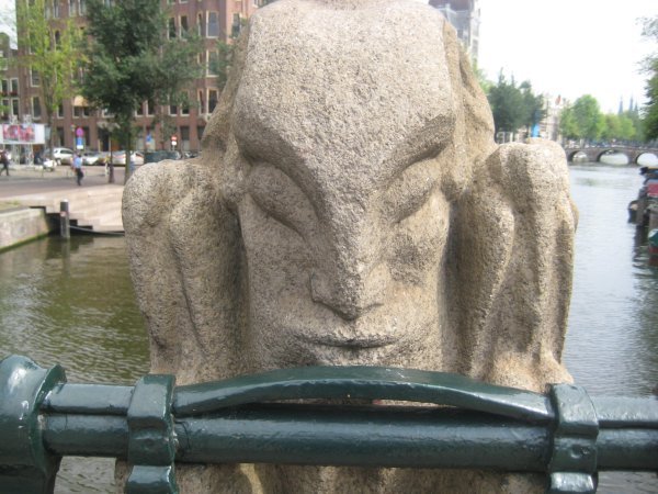 Statue on a Bridge