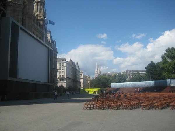 Rathaus and the summer film festival