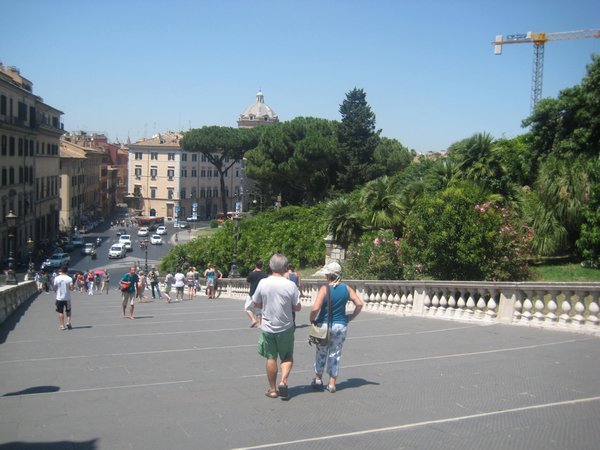Steps/hill to Campidoglio square
